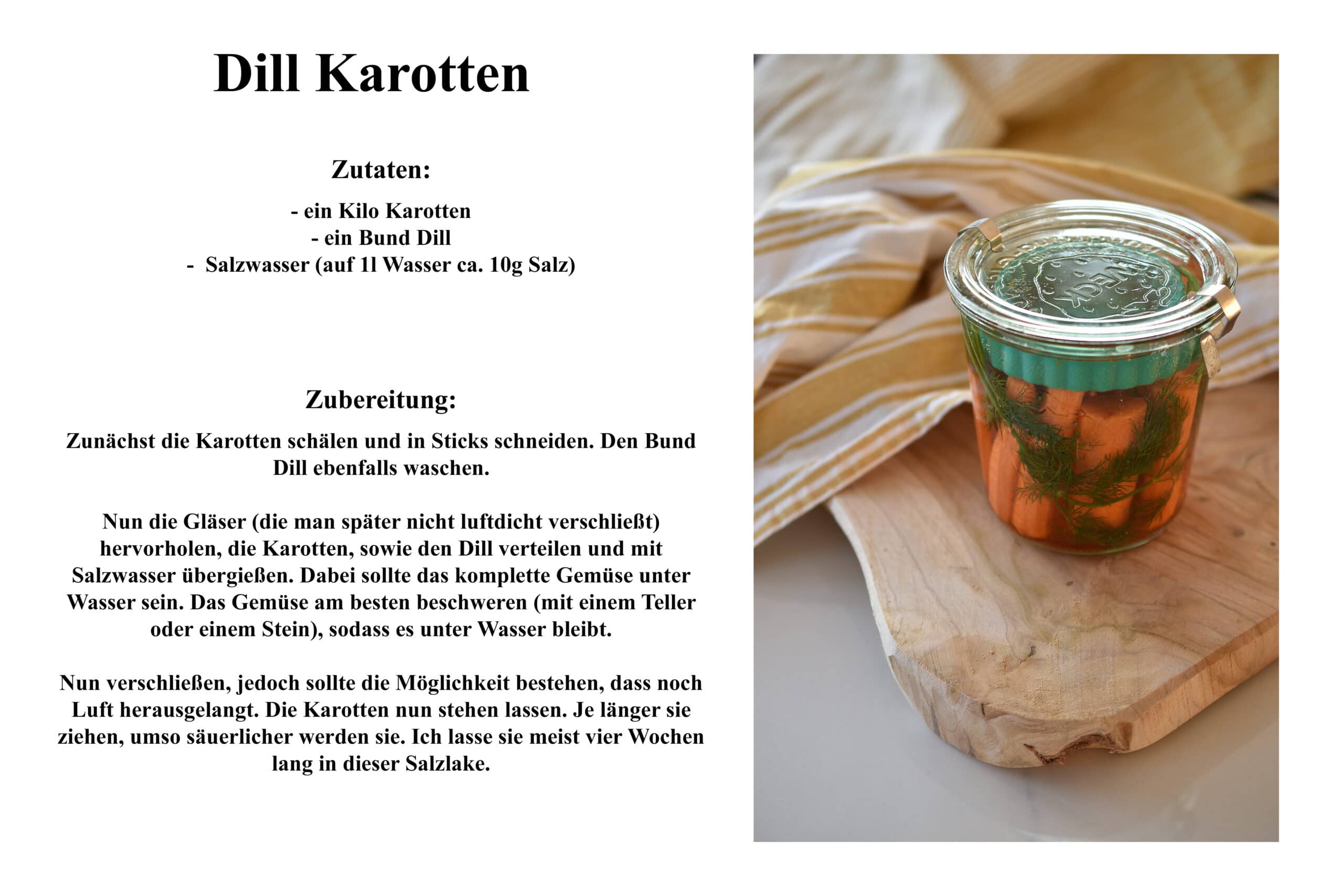 Rezept Dill Karotten