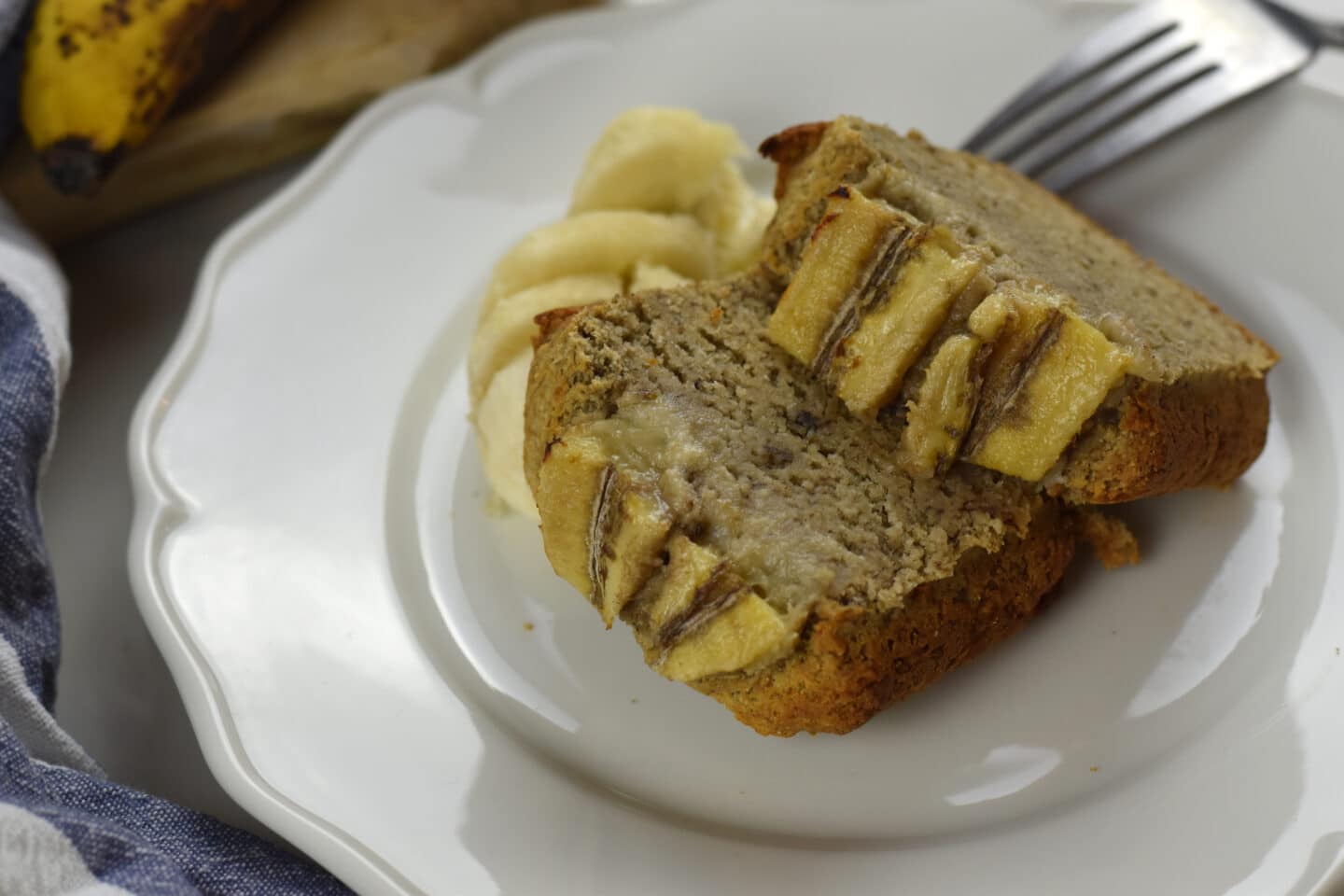 Veganes Banana Bread - gesunder Kuchen ohne zugesetzten Zucker!