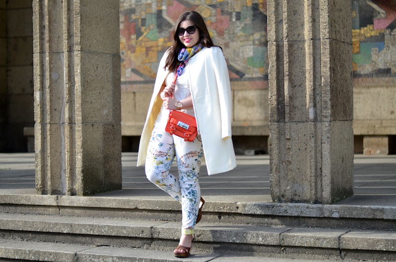 Outfit: der weisse Mantel