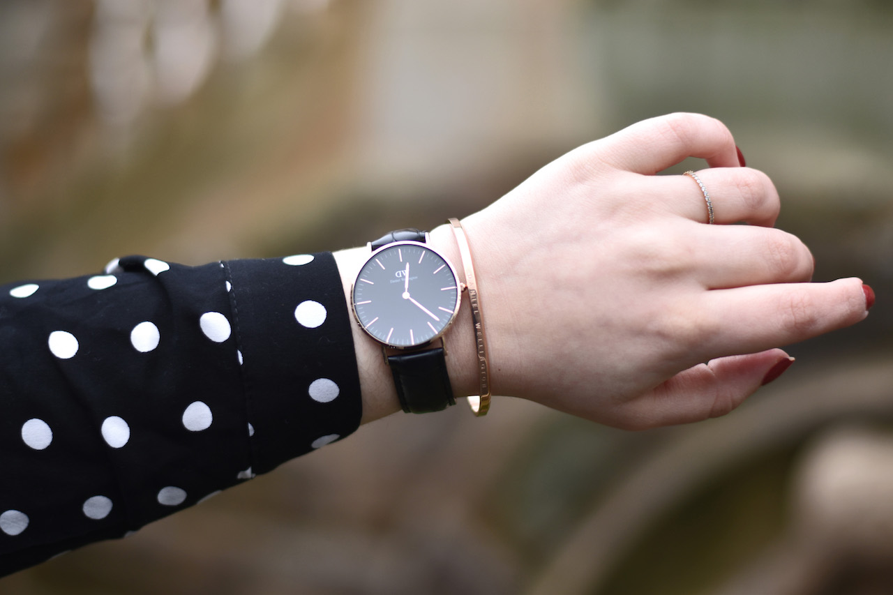 daniel wellington watch with bangle
