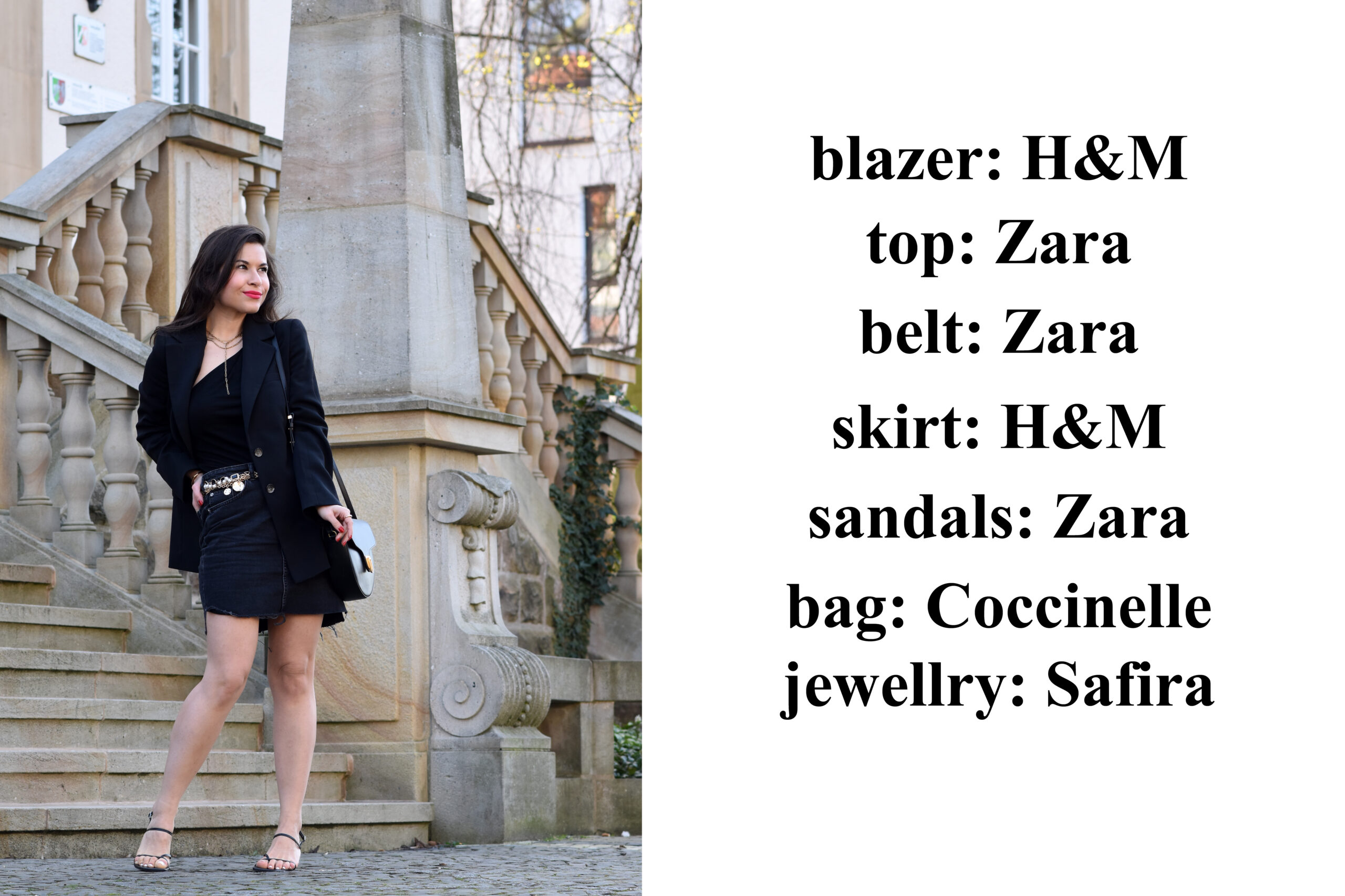 Outfit mit Wollblazer Details