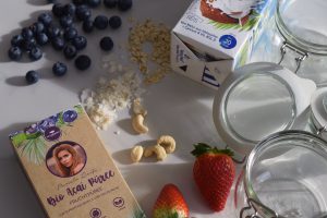 Rezept: der Pamela Reif Bio Açaí Püree in meiner Fruit-Bowl to go