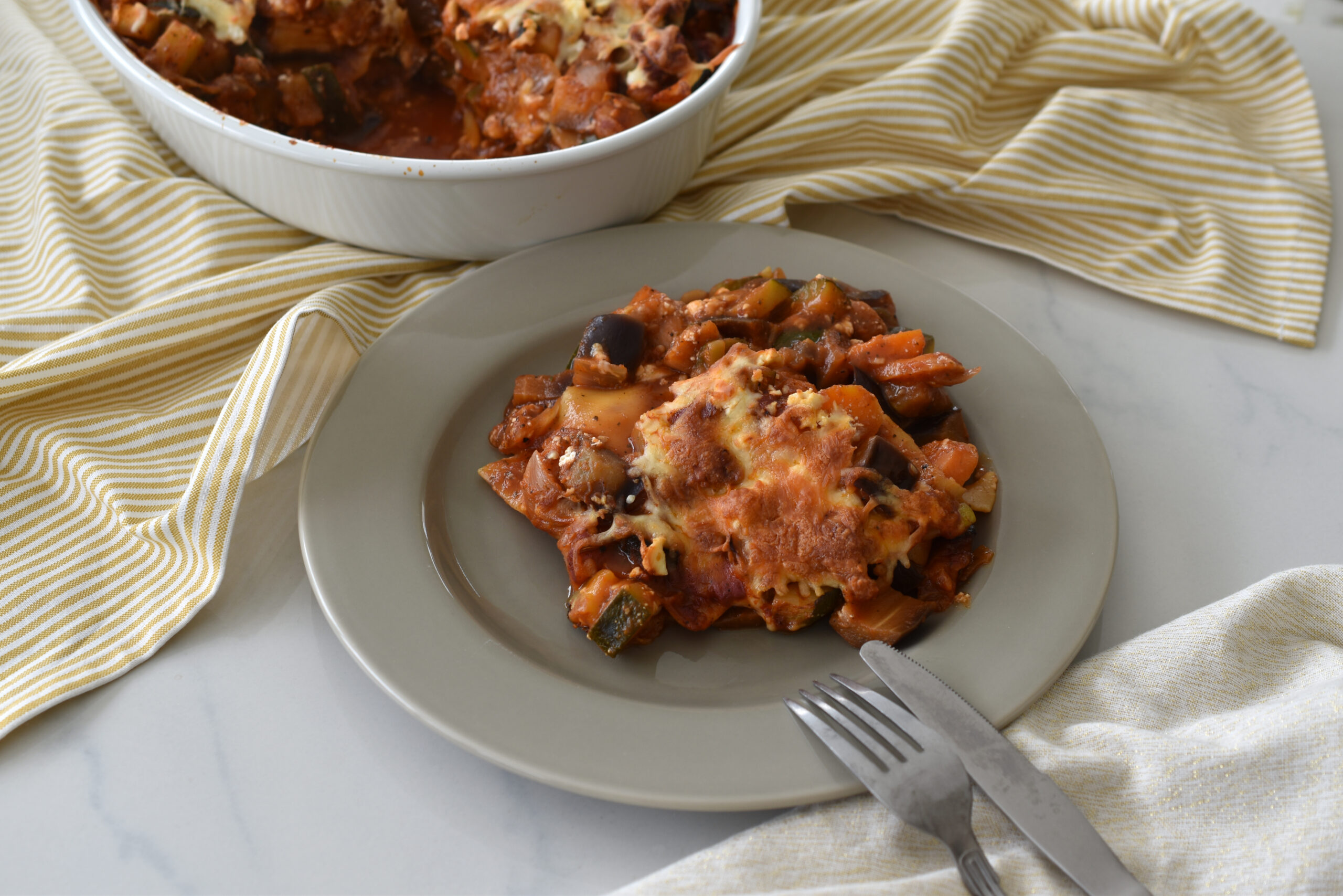 Leicht &amp; Lecker - kalorienarme Lasagne mit mediterranem Gemüse